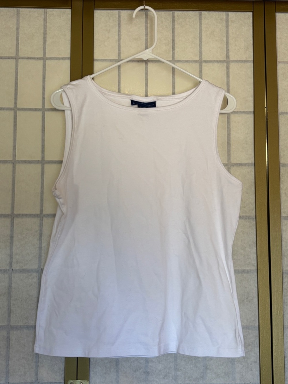 Karen Scott White Sleeveless Tank Top, Size XL